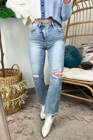 Allyssah High Rise Crop Flare Jeans - FINAL SALE