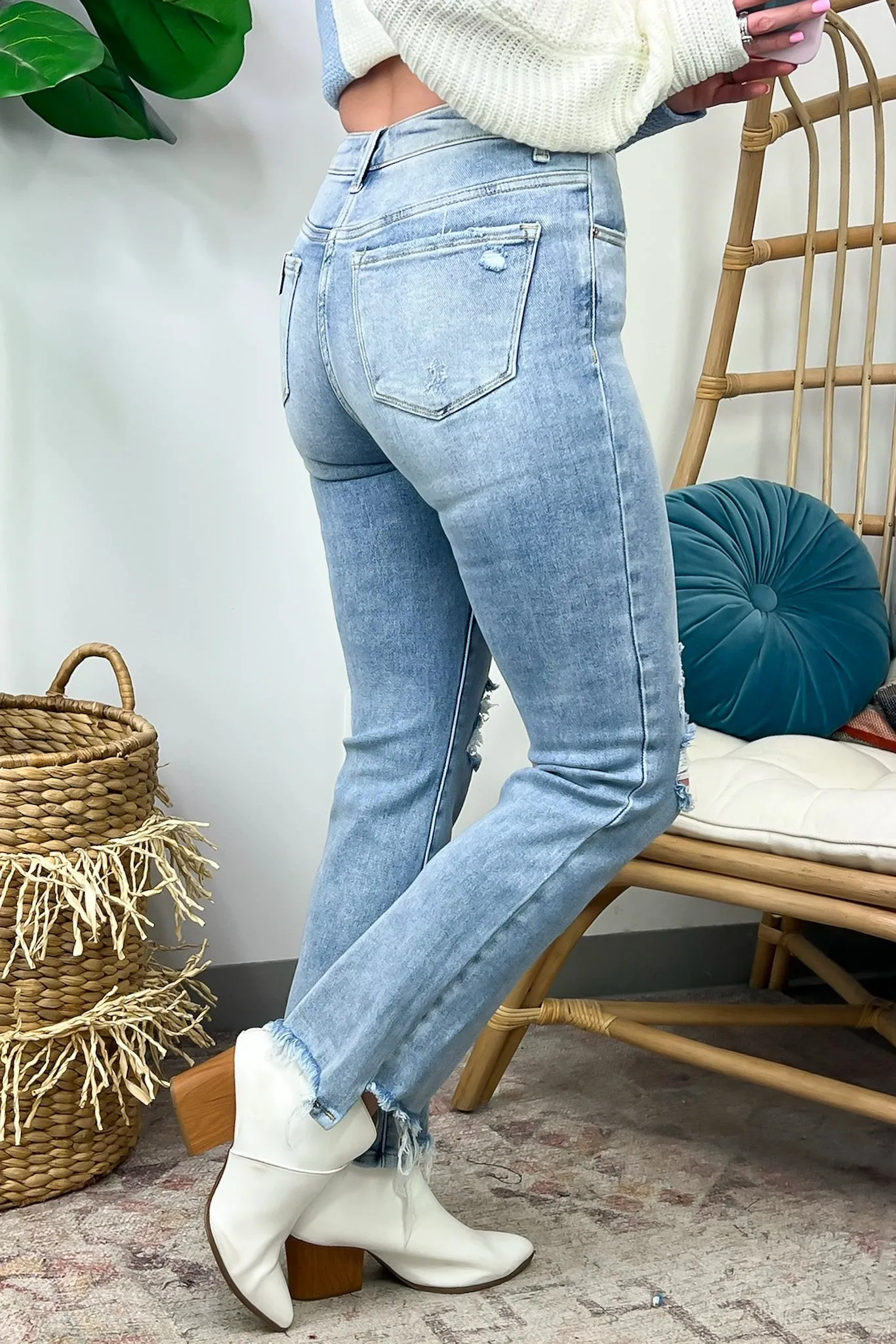Allyssah High Rise Crop Flare Jeans - FINAL SALE