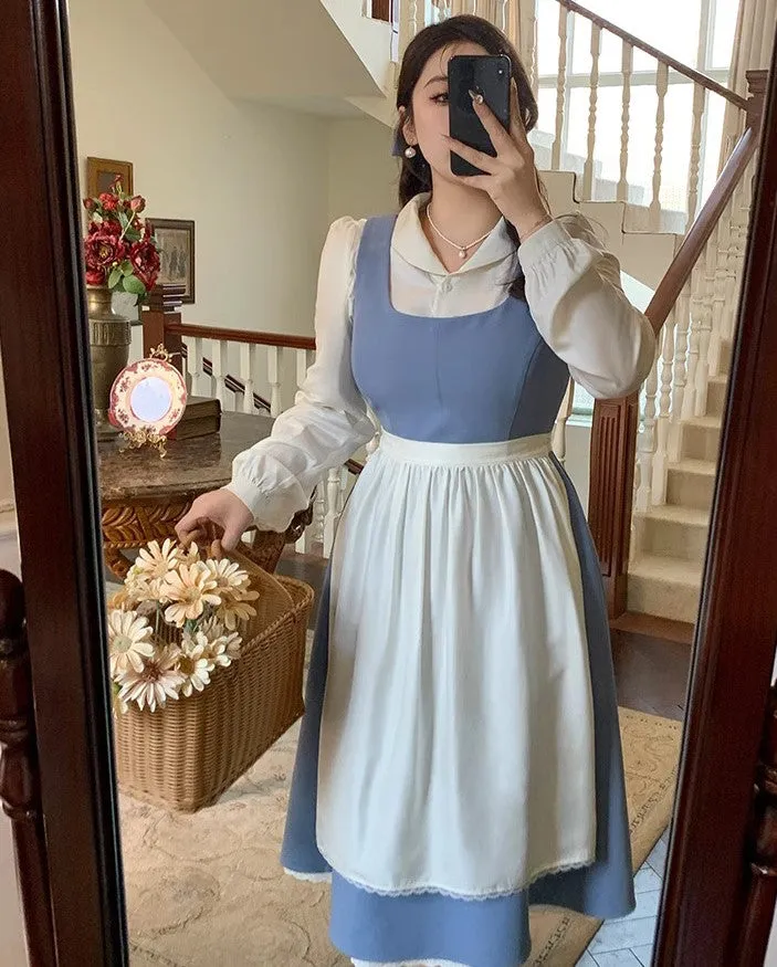 Beauty and the Beast Inspired Retro Dress (Plus size)