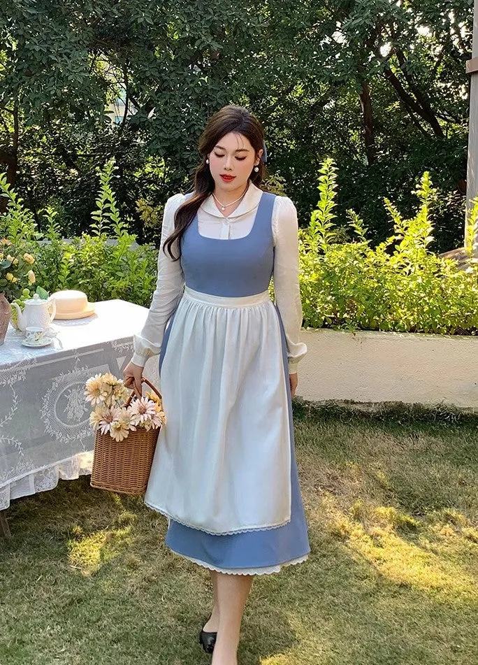 Beauty and the Beast Inspired Retro Dress (Plus size)