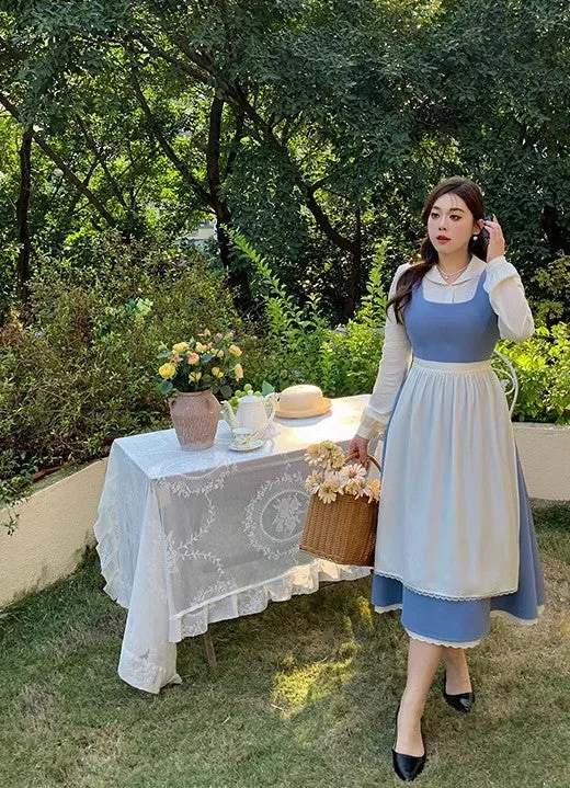 Beauty and the Beast Inspired Retro Dress (Plus size)