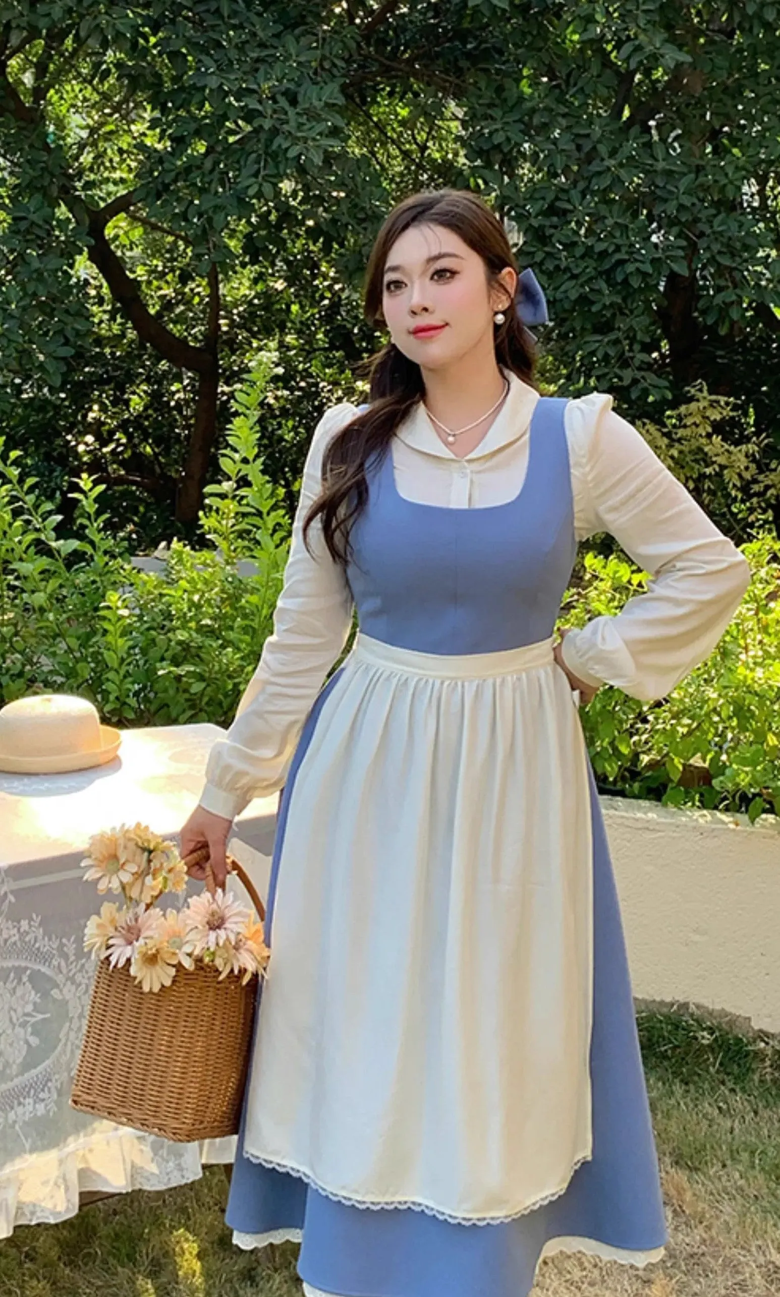 Beauty and the Beast Inspired Retro Dress (Plus size)