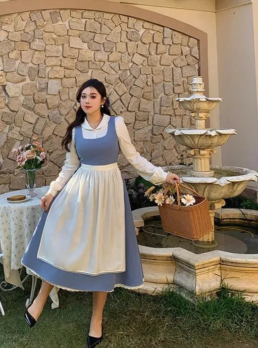Beauty and the Beast Inspired Retro Dress (Plus size)