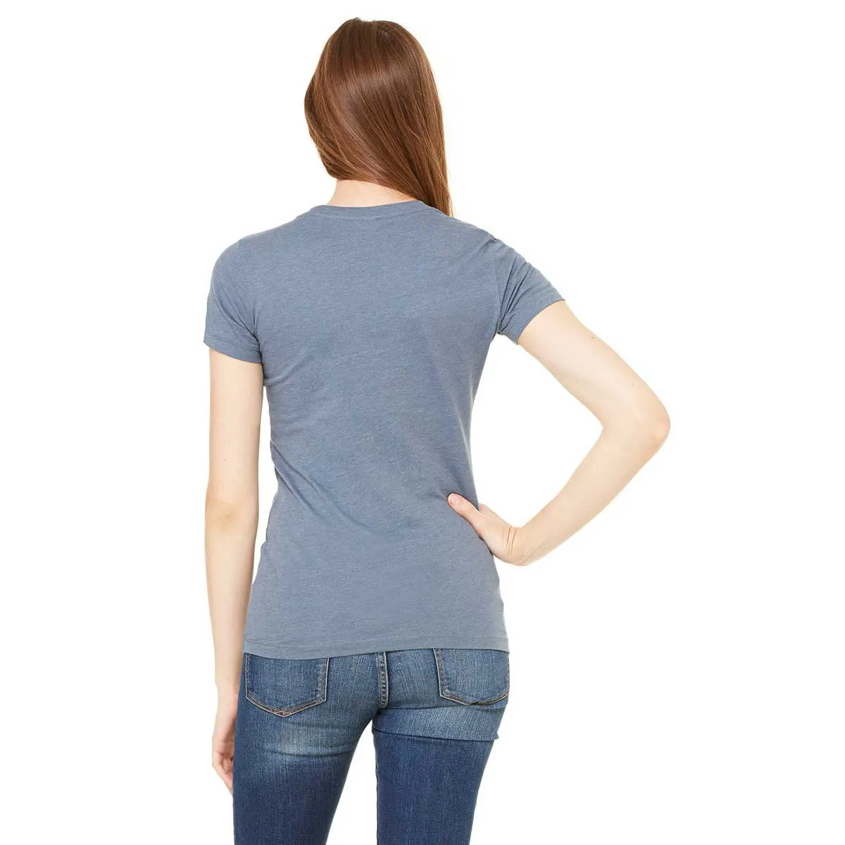 Bella   Canvas Women's Heather Slate Jersey Short-Sleeve T-Shirt