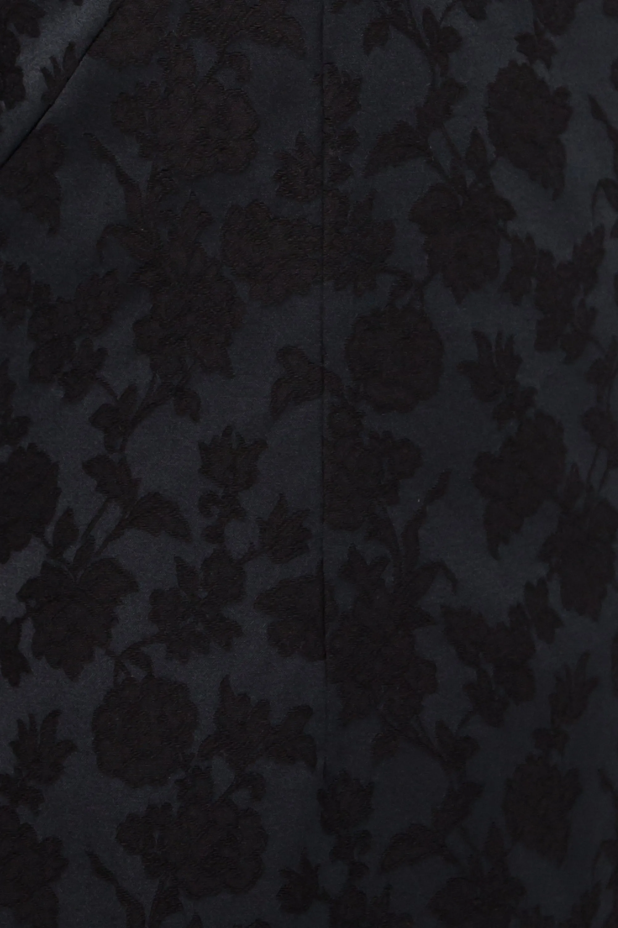 Black jacquard midi dress