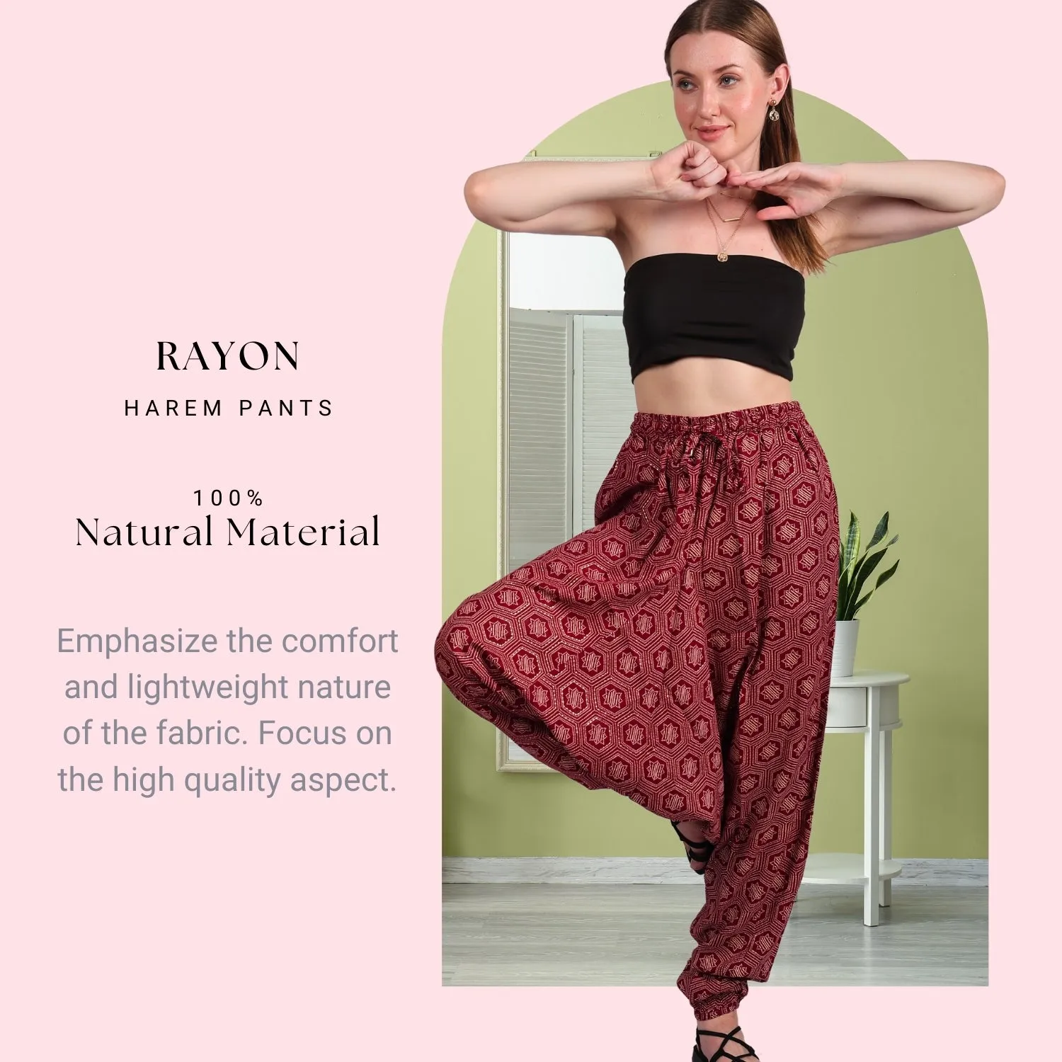 Bohemian Harem Pants for Women – Comfortable Yoga Pants