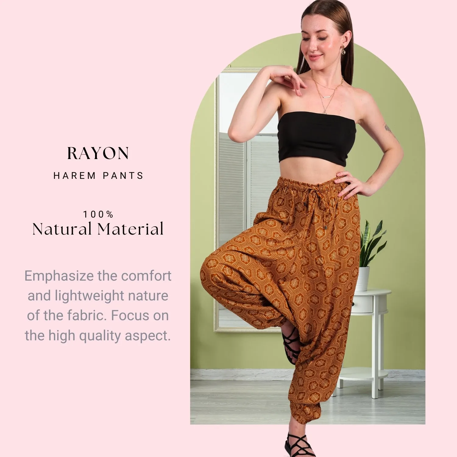 Bohemian Harem Pants for Women – Comfortable Yoga Pants