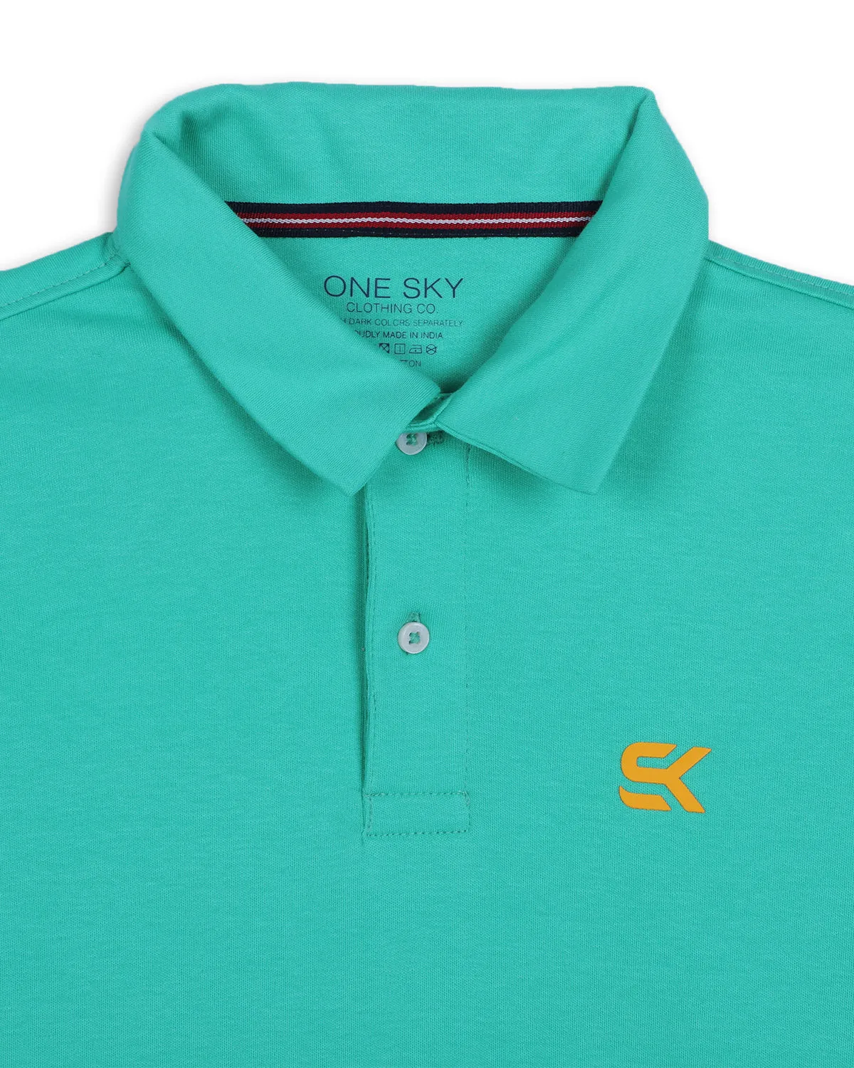 Boys Spot Green Polo T-Shirt