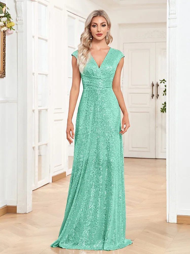 Bright Night Sequins Women's Prom Gown