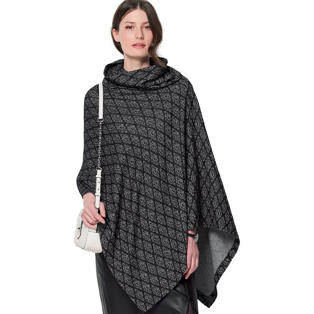 Burda Style Pattern 6175 Misses' Cape - Rectangular - with roll neck B6175