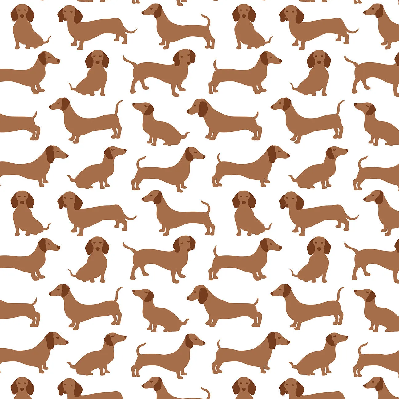 Calgary Dress - Dachshunds Brown