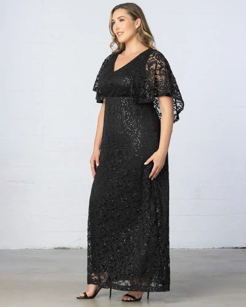 Celestial Cape Sleeve Gown - Sale!
