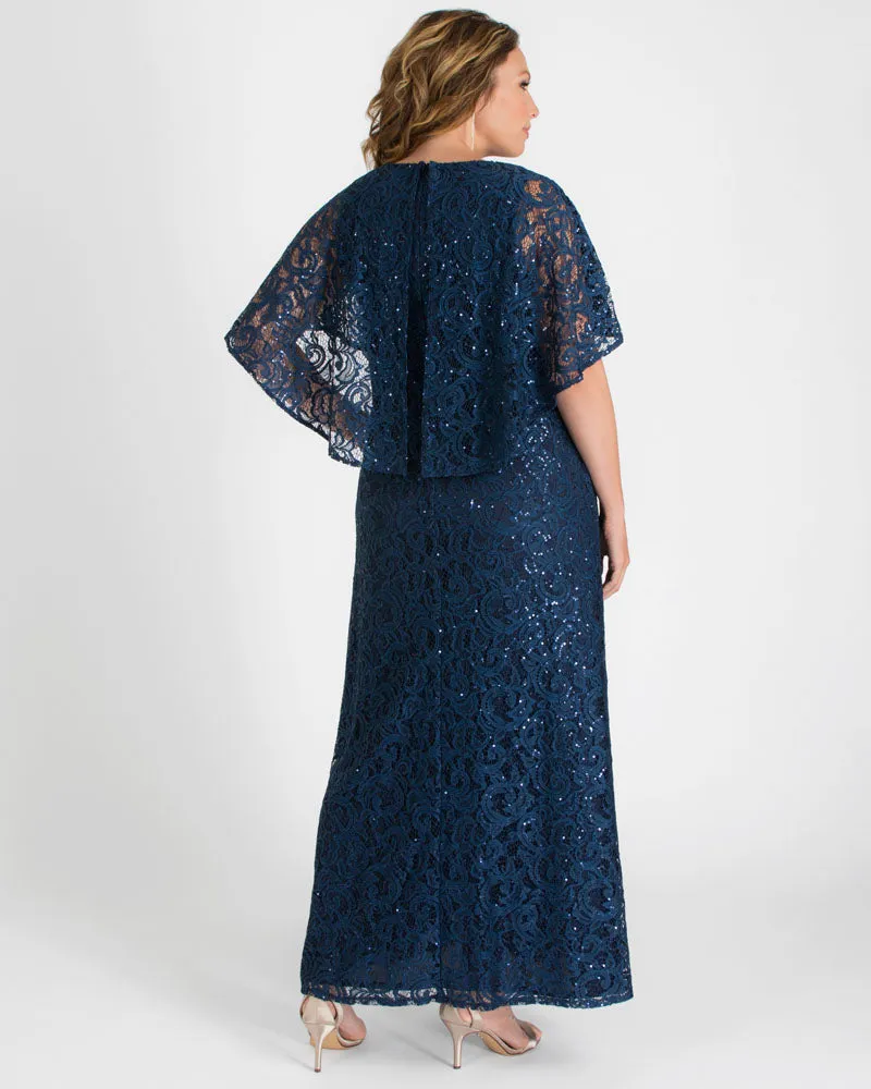 Celestial Cape Sleeve Gown - Sale!