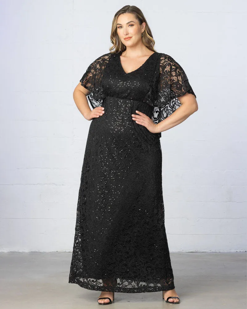 Celestial Cape Sleeve Gown - Sale!