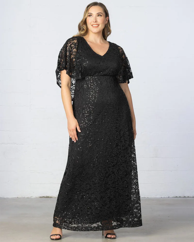 Celestial Cape Sleeve Gown - Sale!