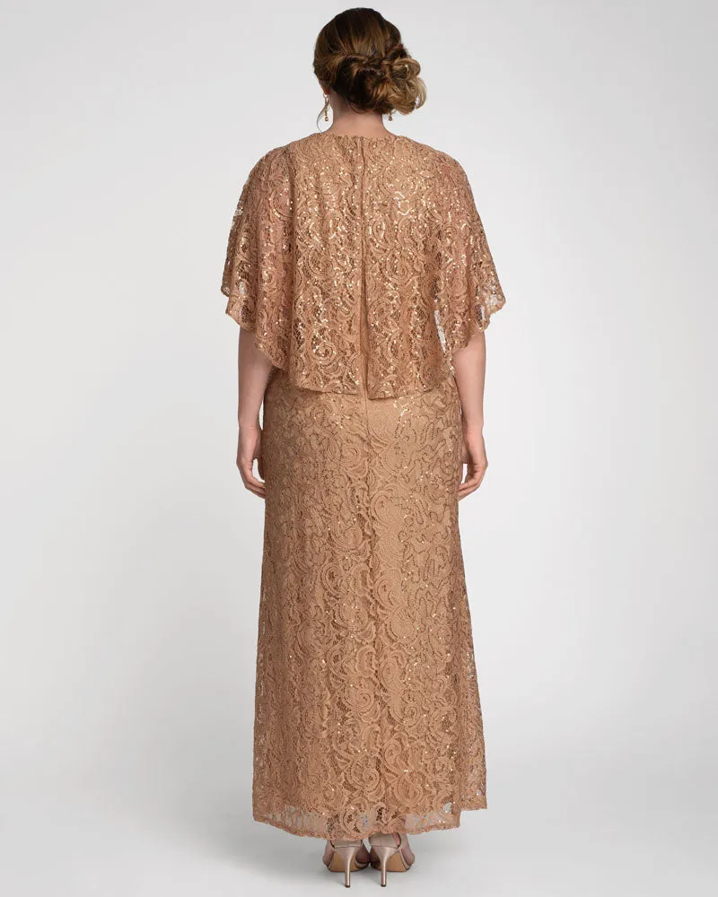 Celestial Cape Sleeve Gown - Sale!