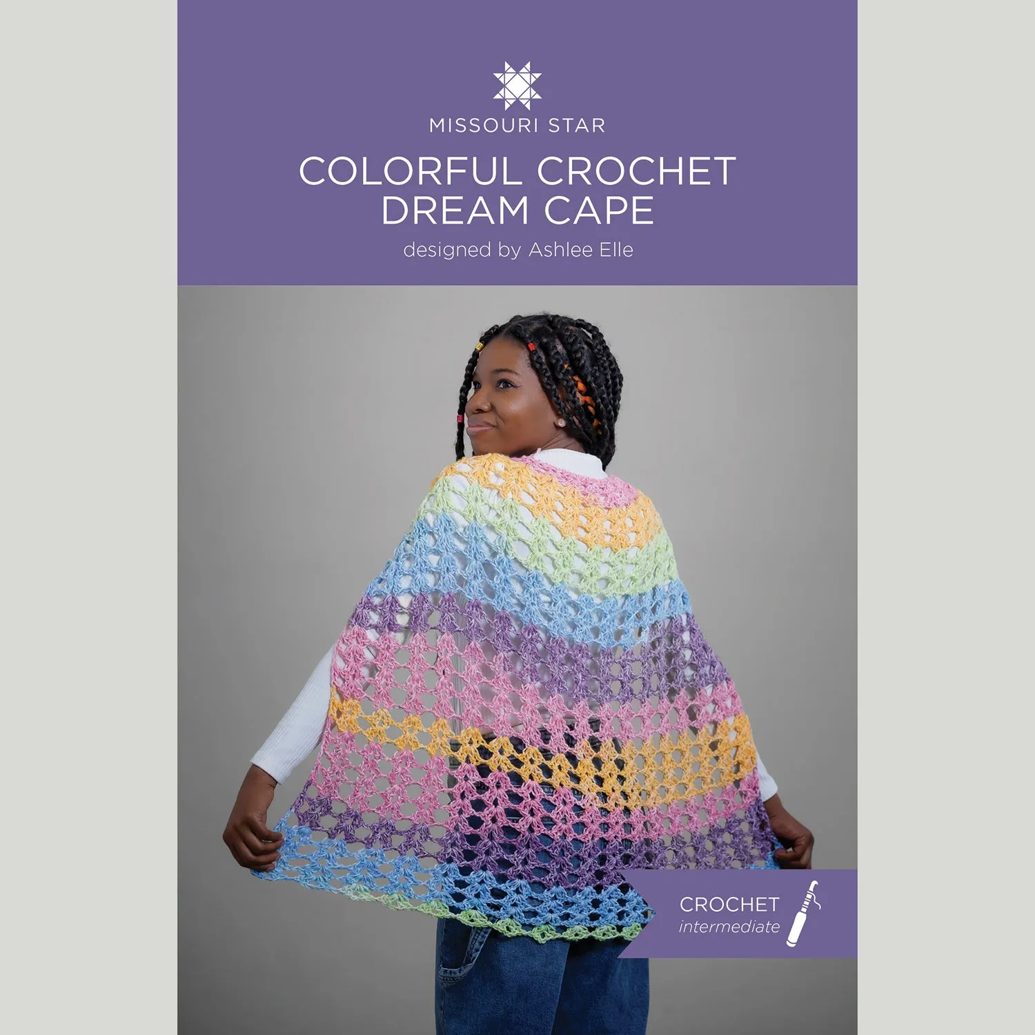Colorful Crochet Dream Cape - Mistletoe Crochet Kit