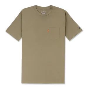DAILY POCKET T-SHIRT - WALNUT