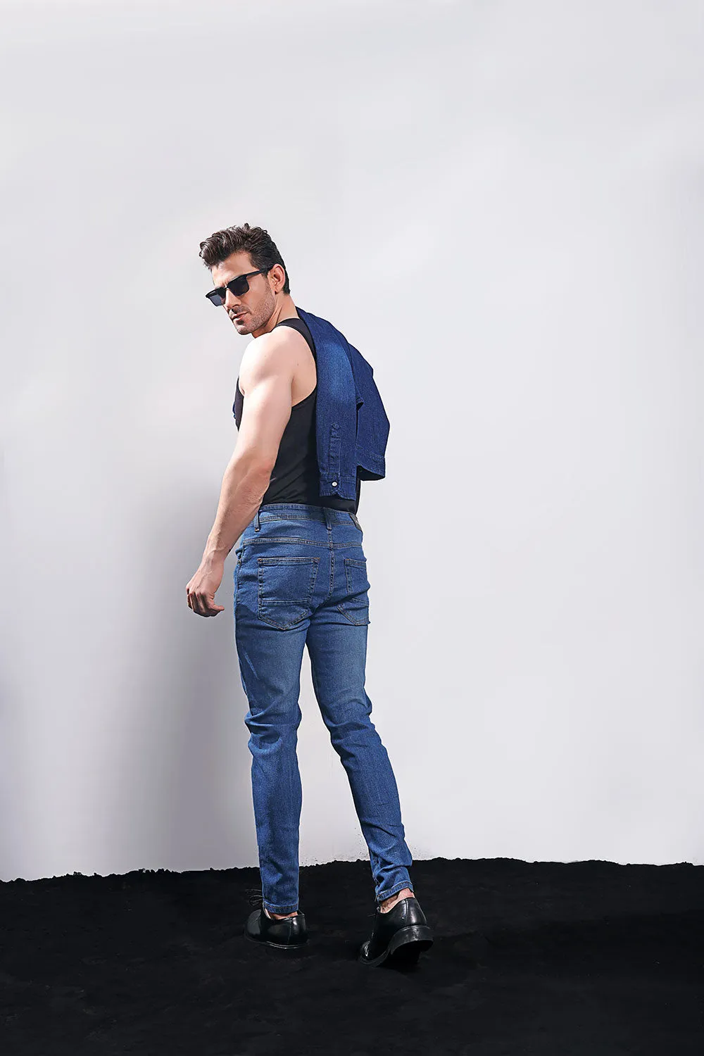 Dark Blue Skinny Fit Jeans