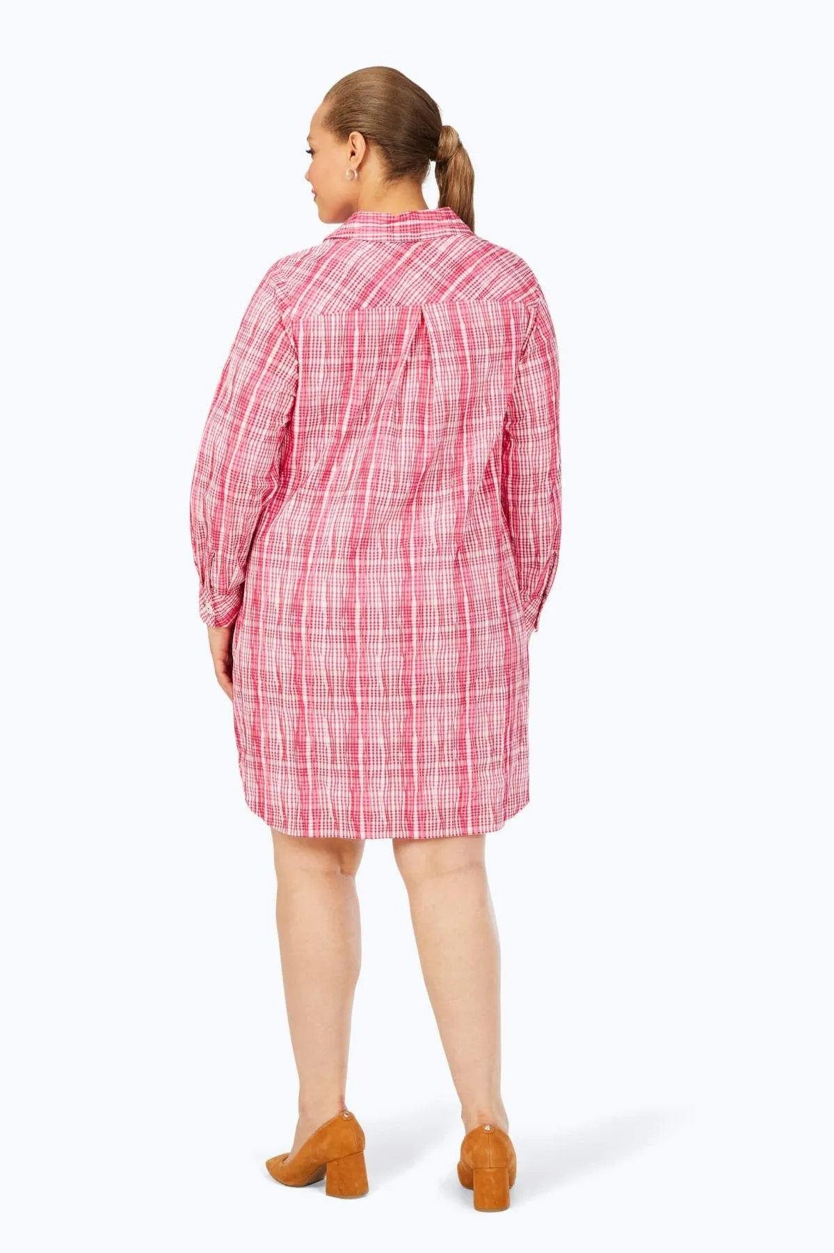 Delaney Plus Purely Plaid Crinkle Dress