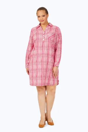 Delaney Plus Purely Plaid Crinkle Dress