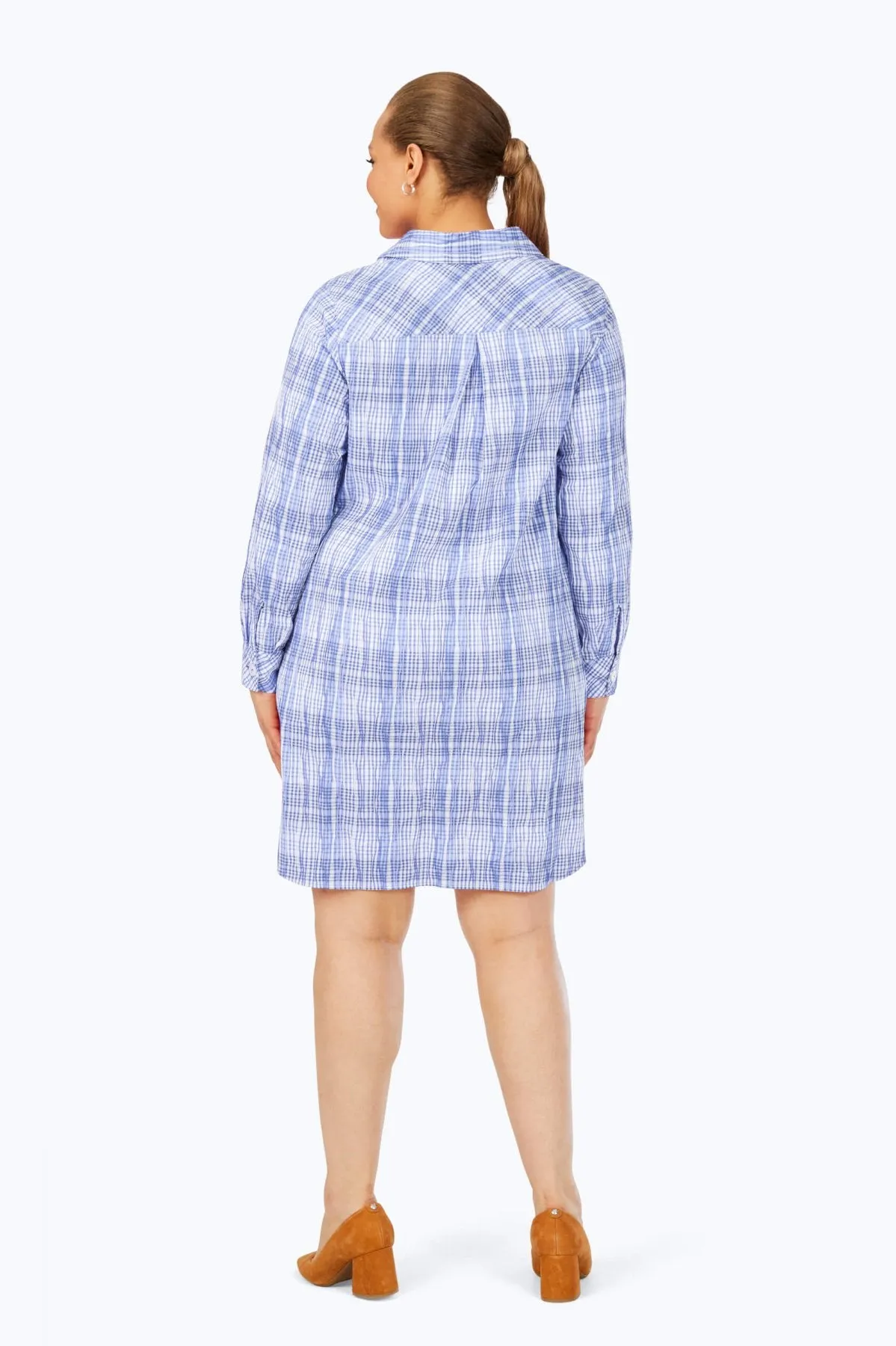 Delaney Plus Purely Plaid Crinkle Dress