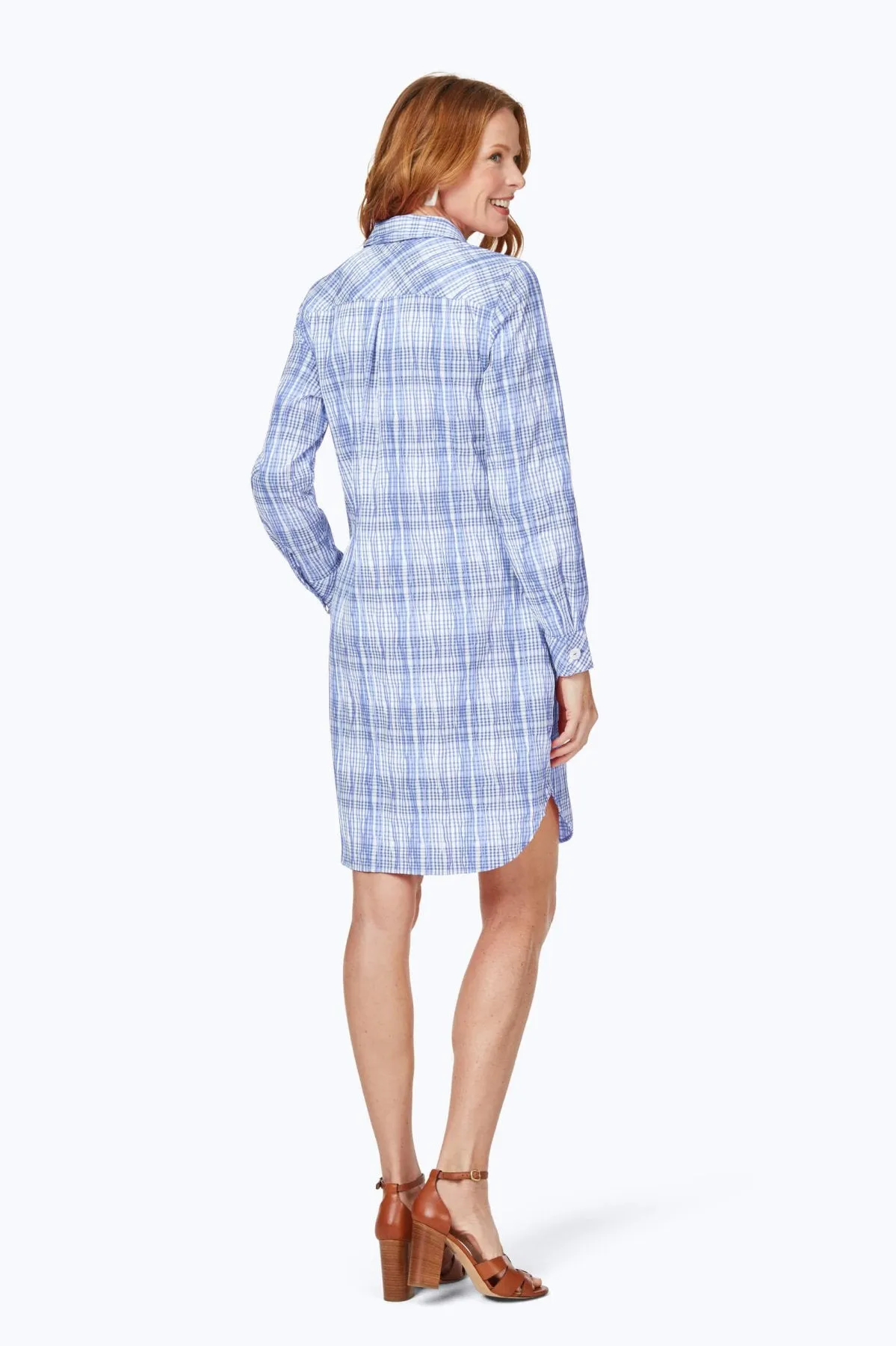 Delaney Purely Plaid Crinkle Dress