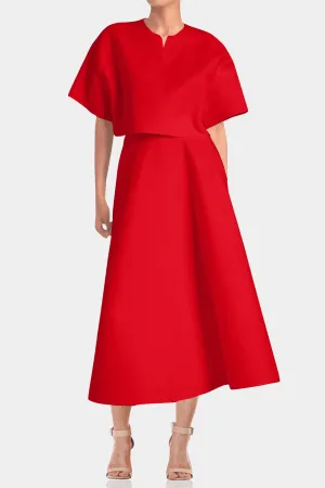 Designer Red Cape Tops