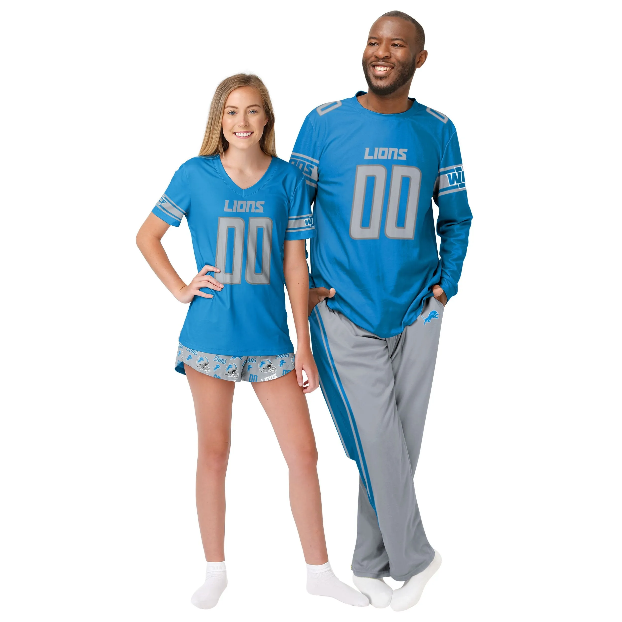 Detroit Lions NFL Mens Gameday Ready Pajama Set