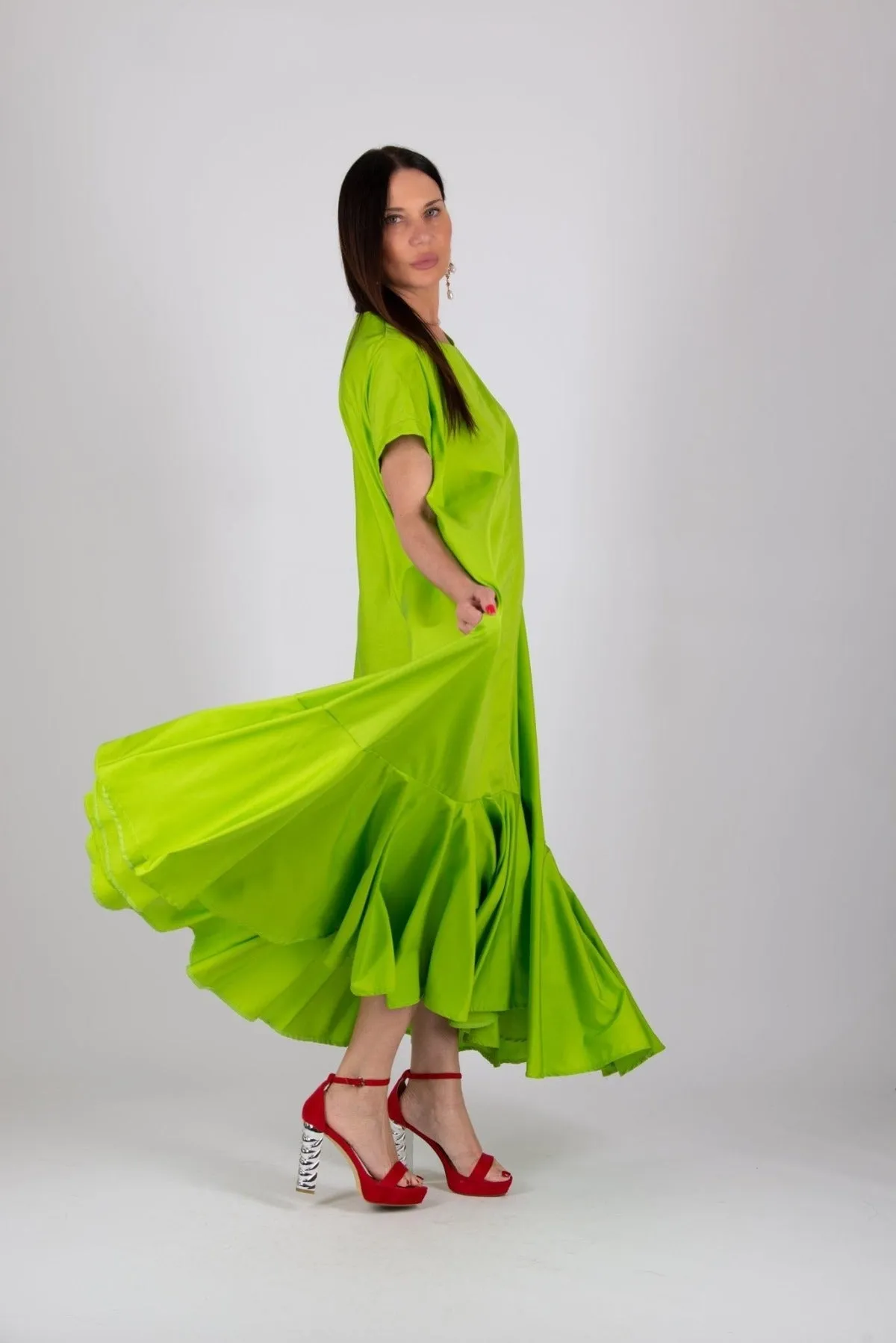 DIVA Long Flounces Summer Dress