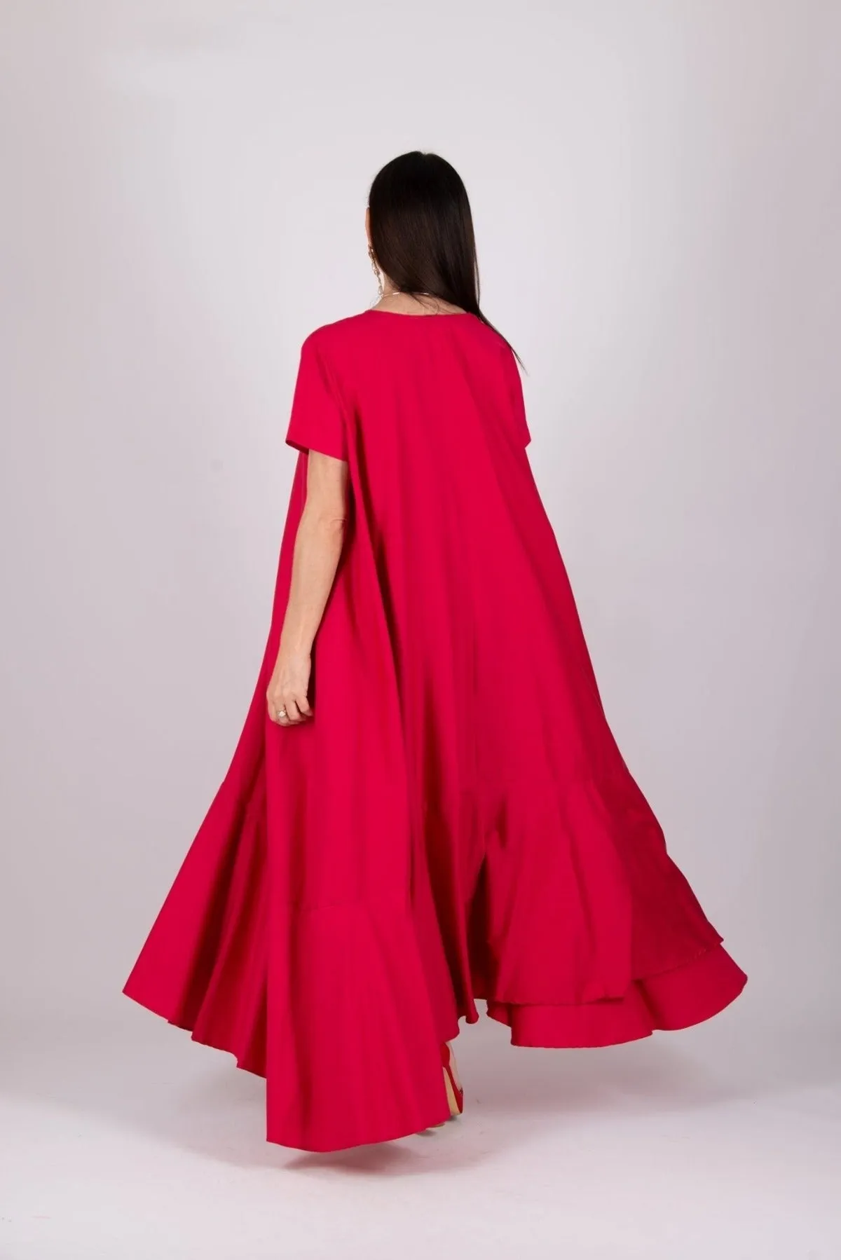DIVA Long Flounces Summer Dress