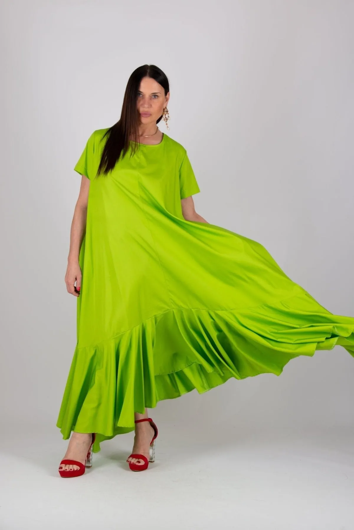 DIVA Long Flounces Summer Dress