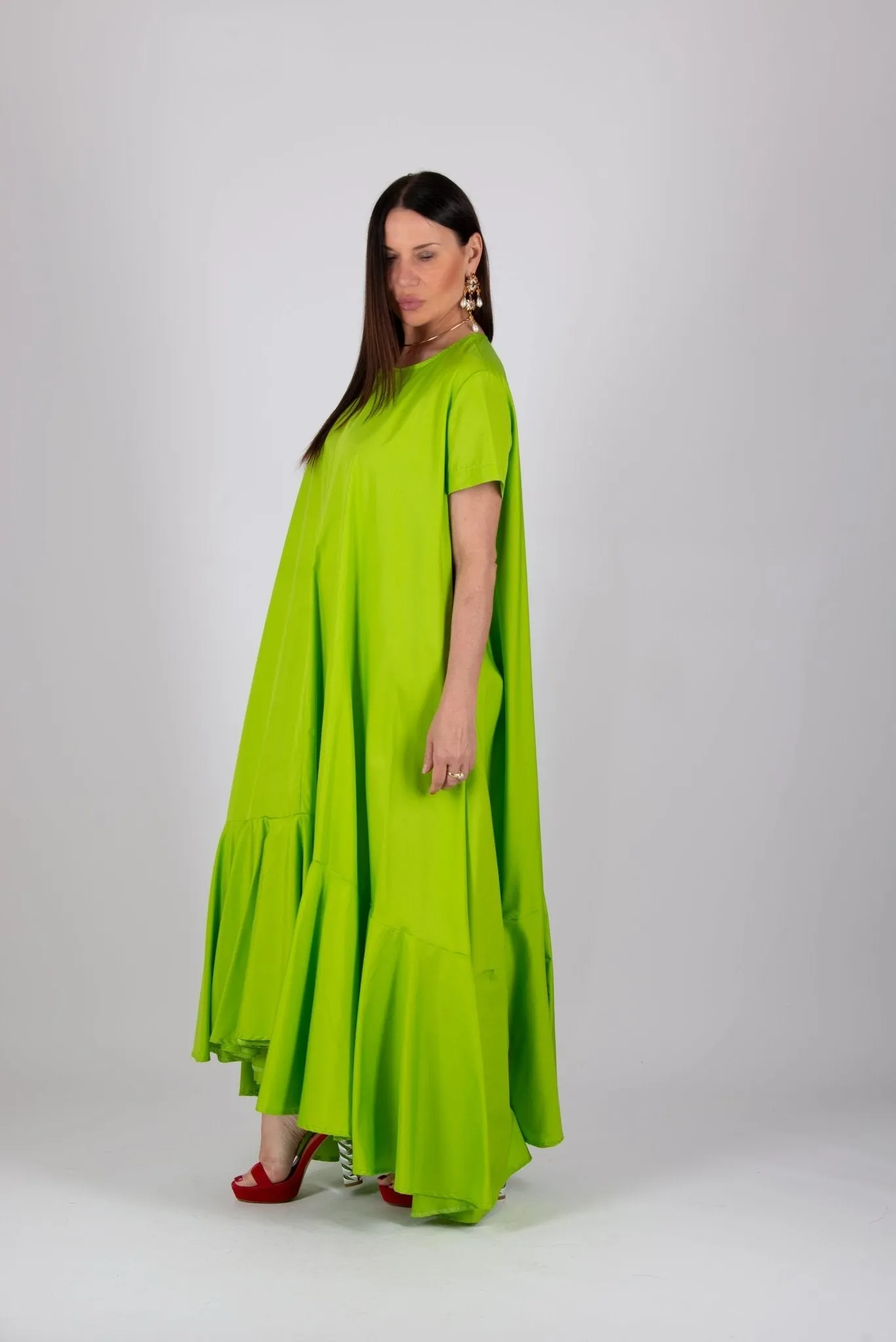 DIVA Long Flounces Summer Dress