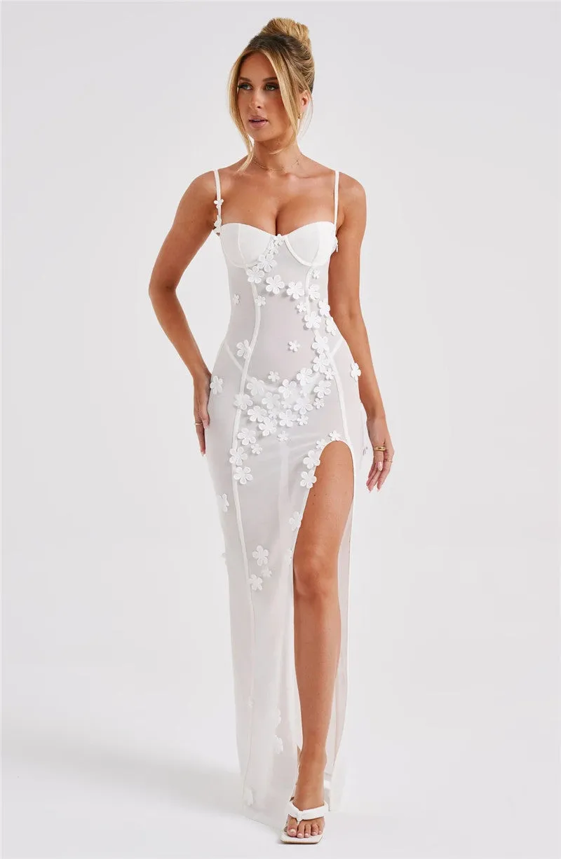Dorothy Sheer Mesh Sexy Maxi Dress