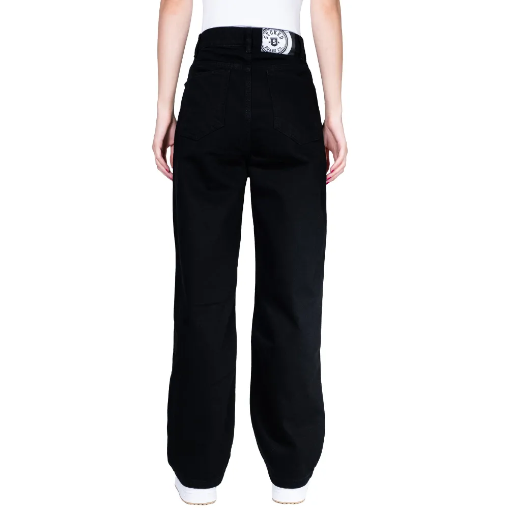 Electric Baggy Denim Pants True Black