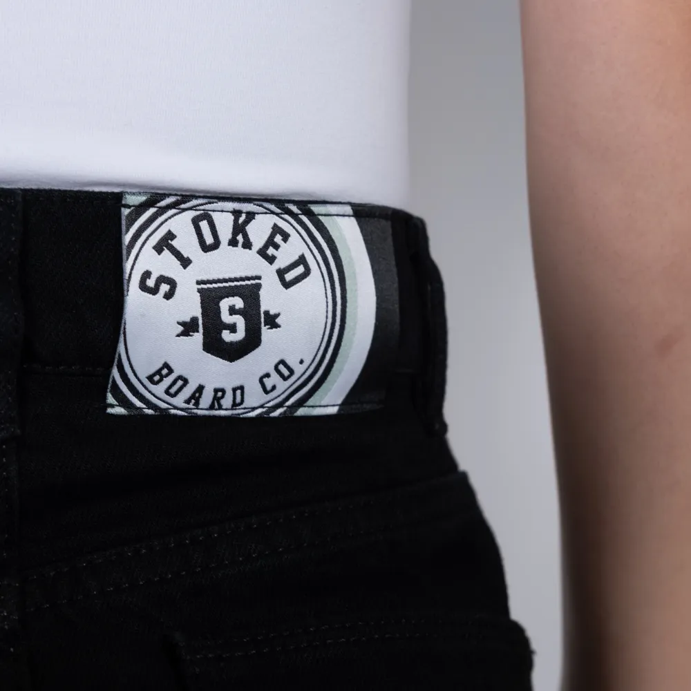 Electric Baggy Denim Pants True Black