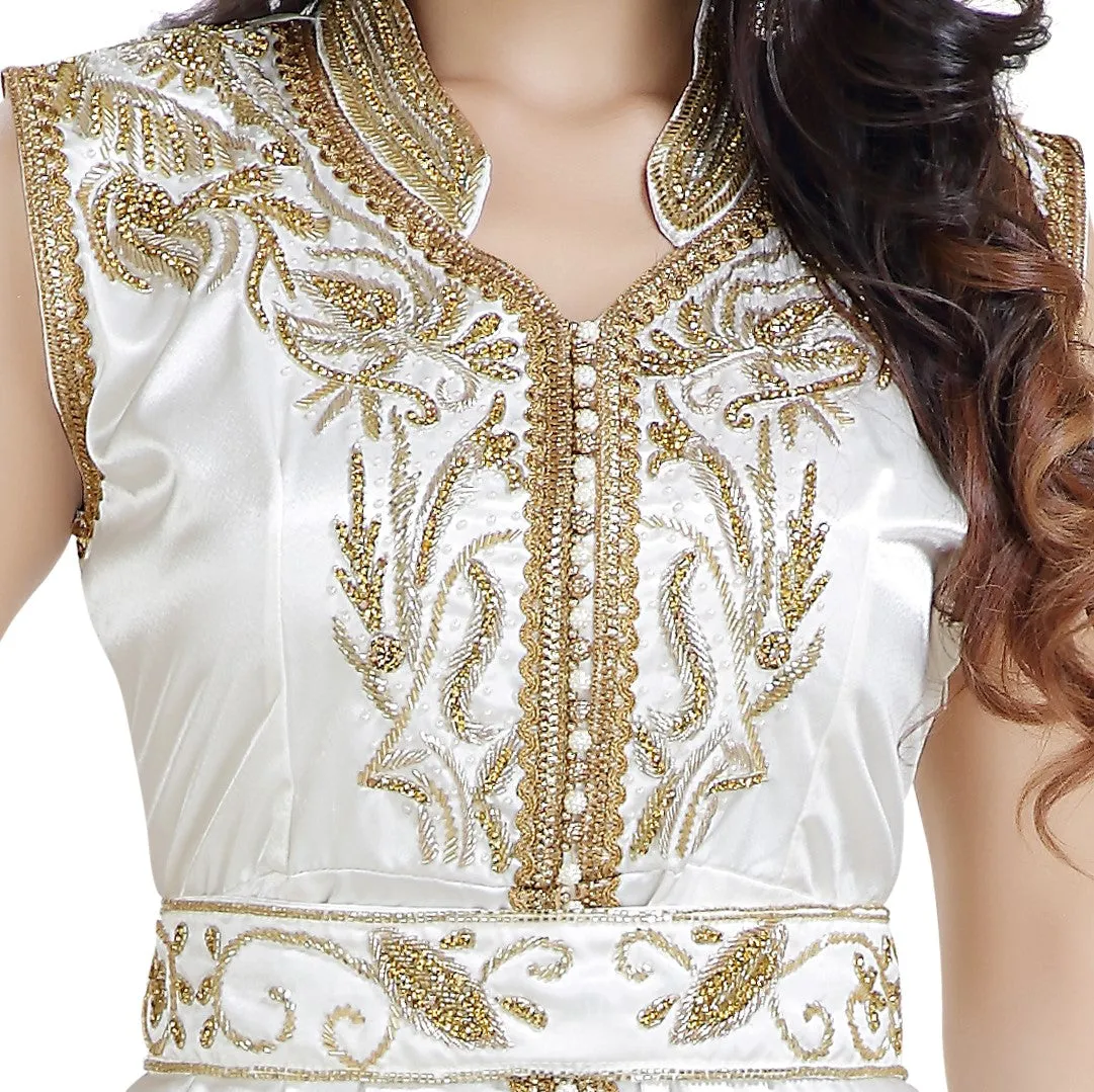 Embroidered Abaya Jellabiya Kaftan Dress