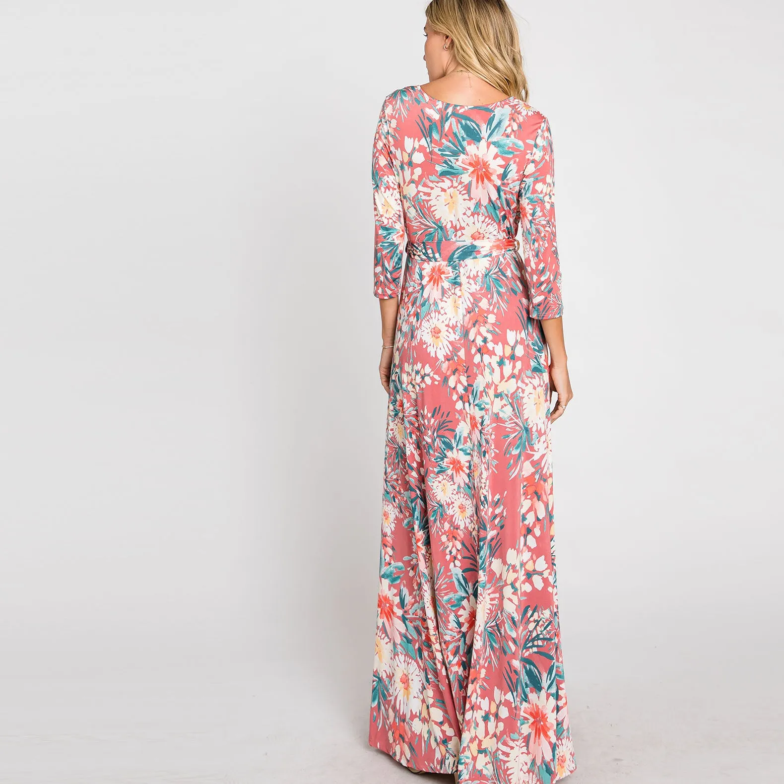 Fresh Floral Venechia Maxi Wrap Dress