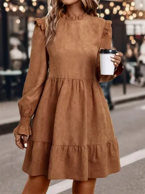Frill Neck Mini Dress