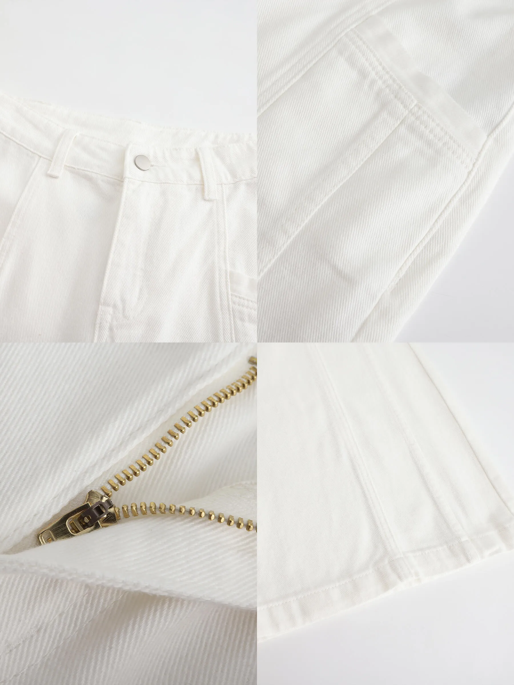 Front Stitch Wide Leg Jeans