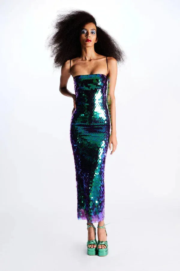 Glancing Back At Love Midi Dress