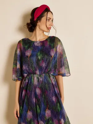 GWD Cameron Printed Metallic Maxi Dress