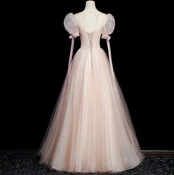 Handmade Retro Ethereal Embellished Tulle Prom Dress Bridal Dress