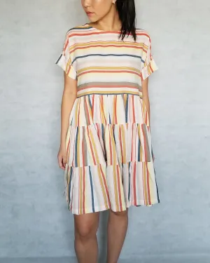 HARU Boxy tiered dress