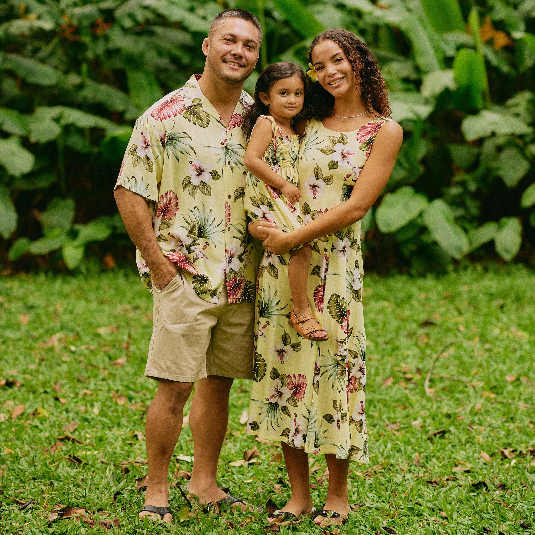 Hawaiian Floral Sylvia Long Dress