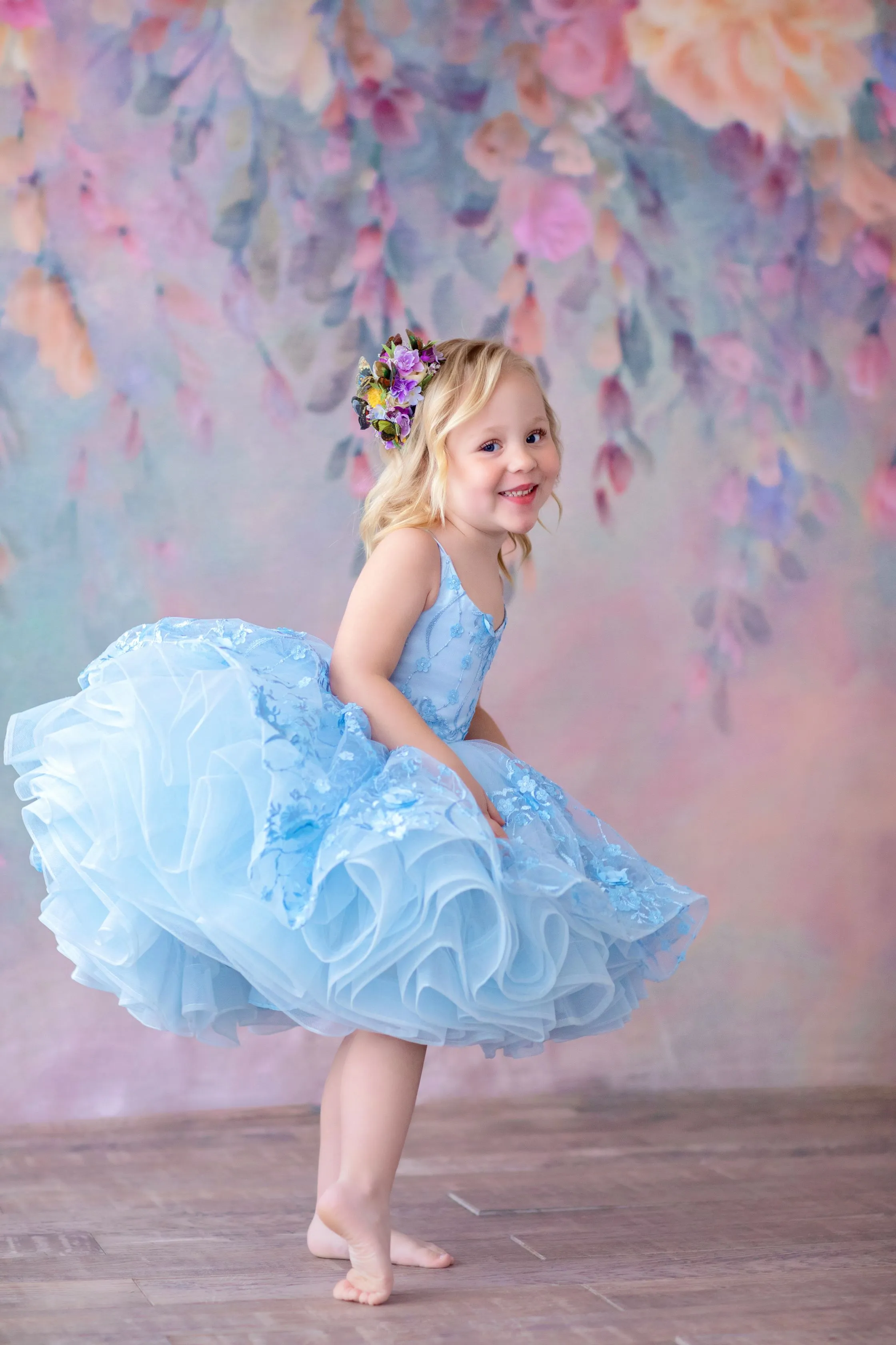 Heavenly-  Petal Length Gown ( 4 Year - Petite 5 Year)