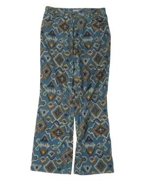 Ikat Corduroy Pants