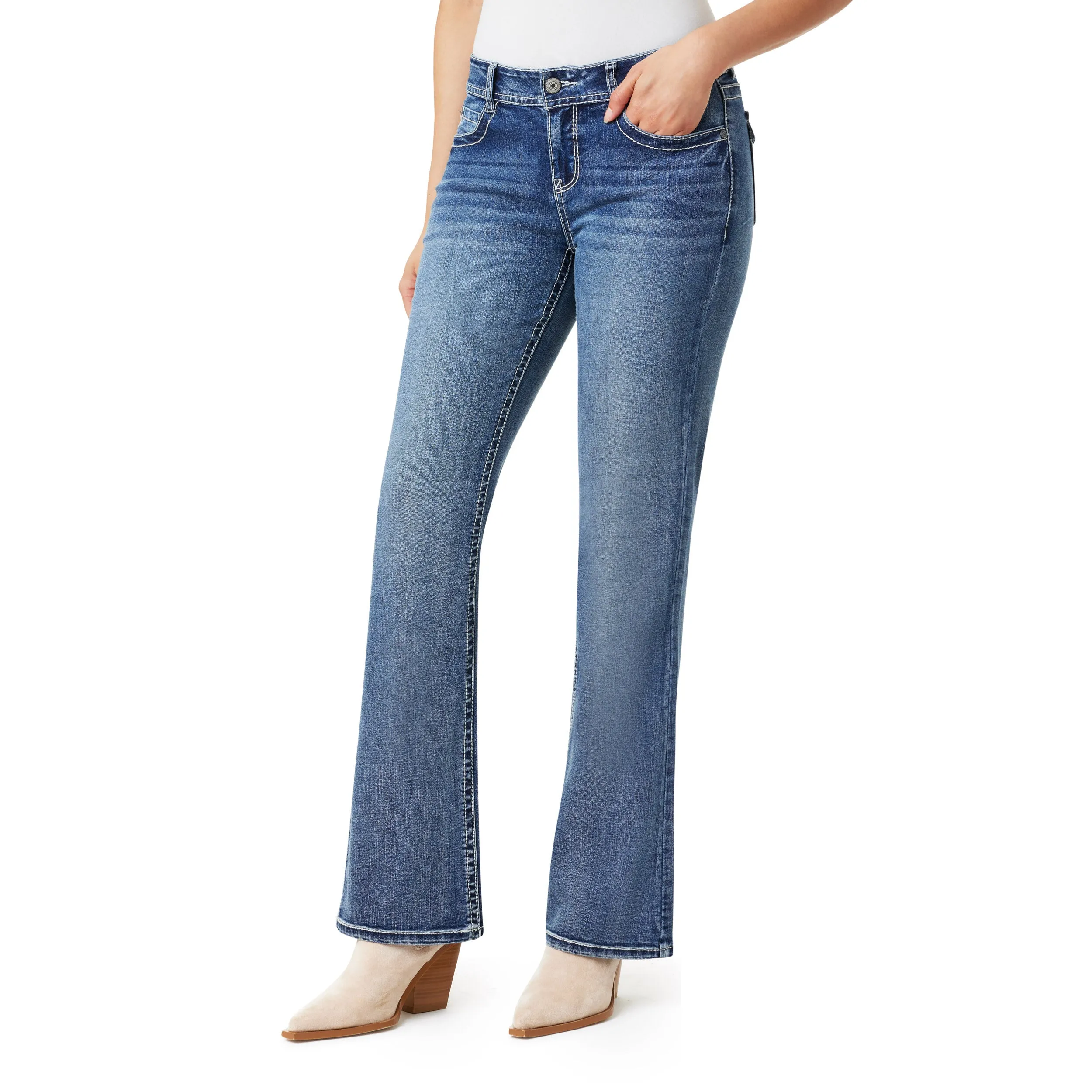 InstaSretch Feisty Curvy Skinny Low Rise Jeans