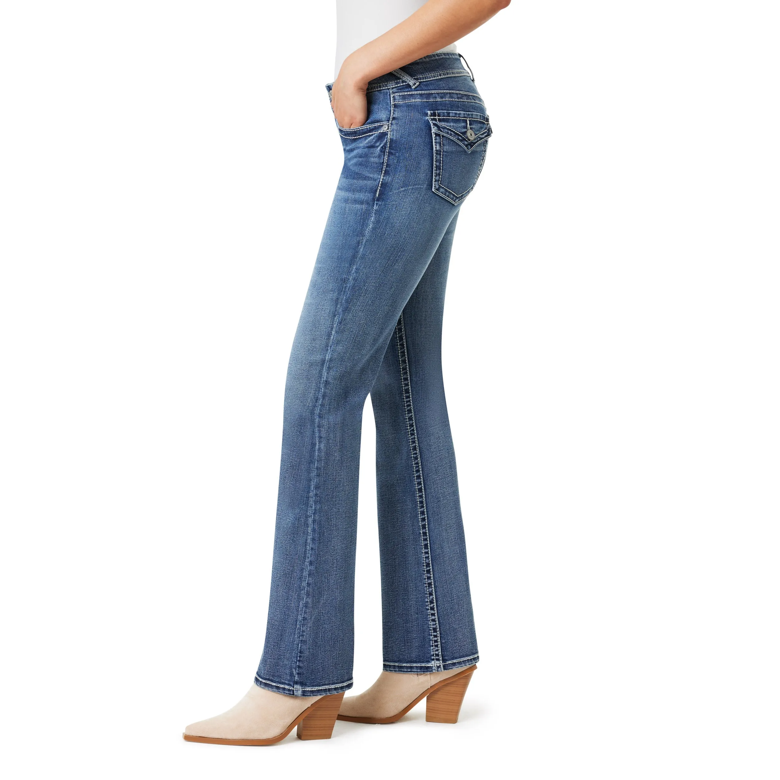 InstaSretch Feisty Curvy Skinny Low Rise Jeans