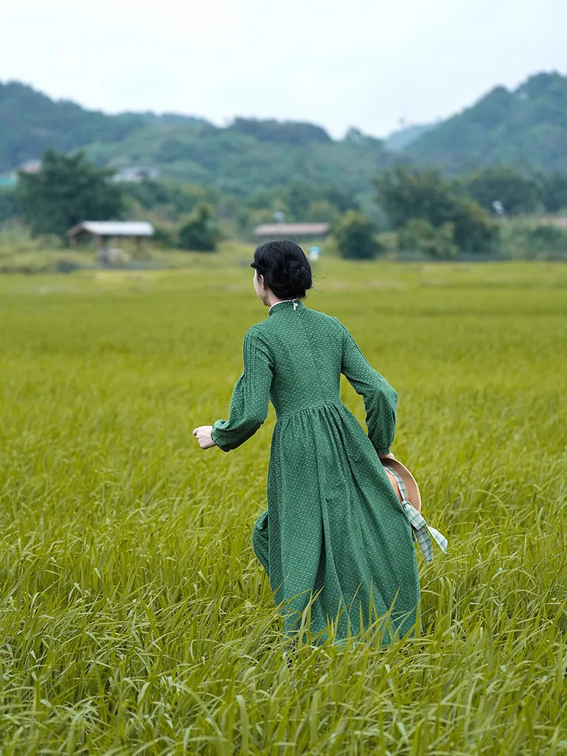 Jane Austen Style Green Dress